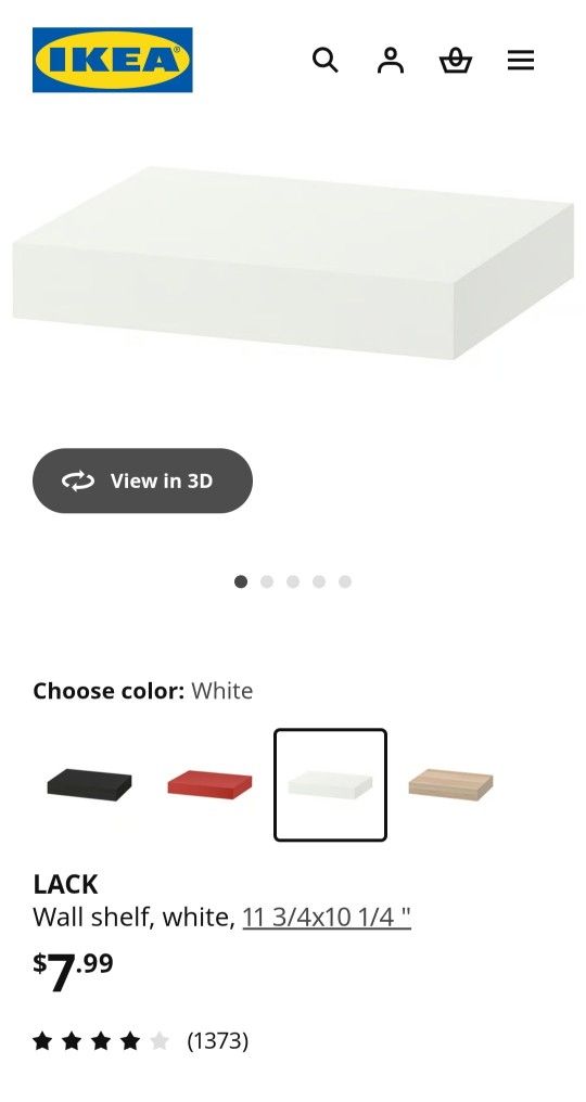 (2) IKEA Lack White Shelves *READ DESCRPTION*