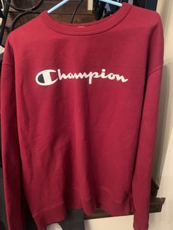 Men’s Size L Burgundy Champion Sweatshirt EUC