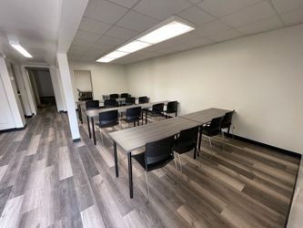 Flip-Top Training Tables w/ Rolling Base – Multiple Chair Options