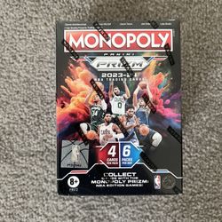 🔥 2023-24 Prizm Monopoly NBA Blaster w/24 Card Wemby RCs/Numbered/Exclusives 🔥