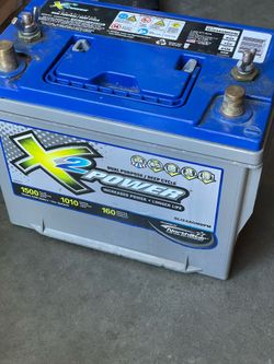 x2 power deep cycle/ dual purpose battery. Holds power very well. sli24agmdpm