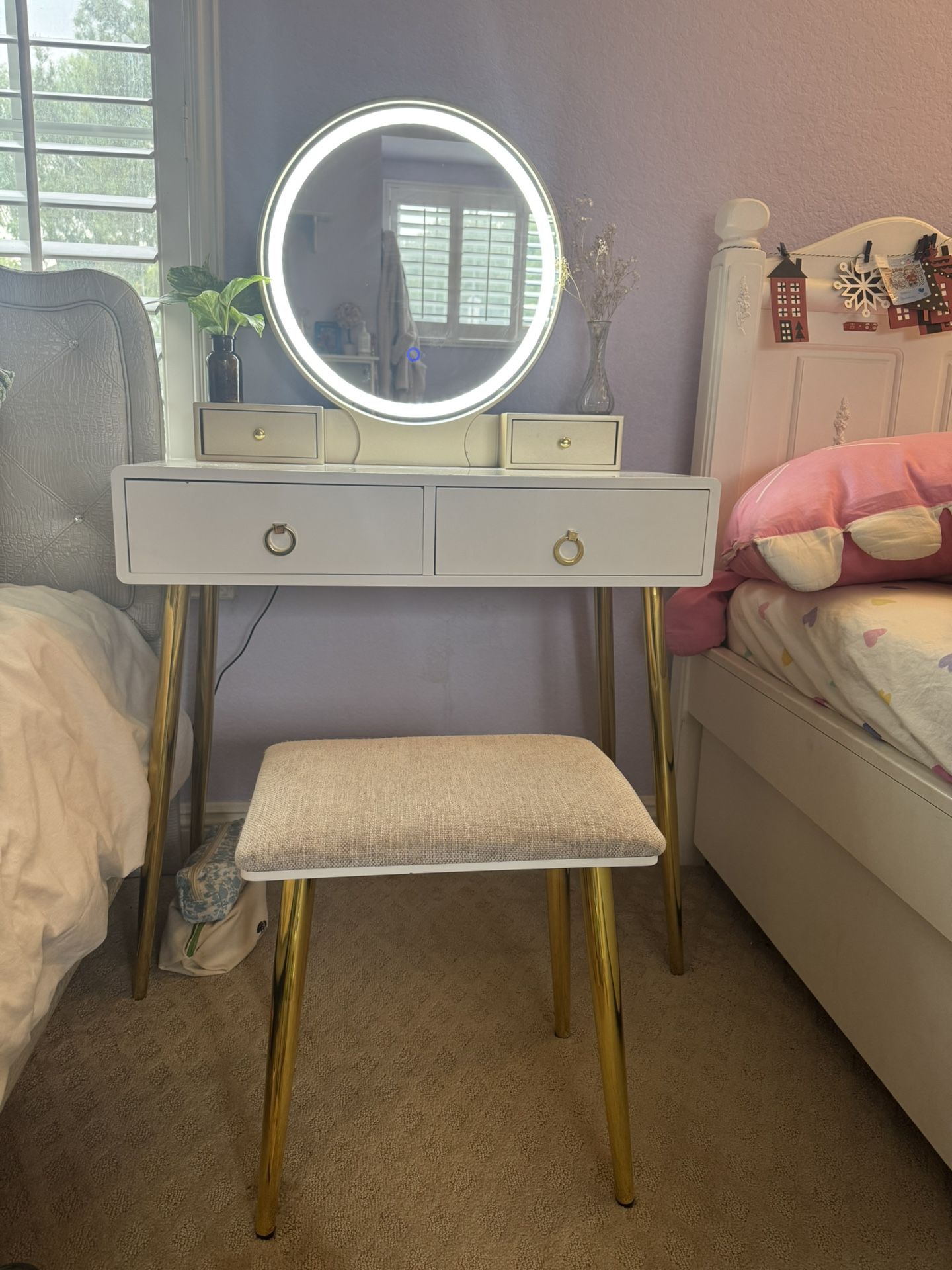 White Vanity Table