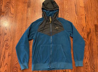 Nike Zip Up Jacket with Hood Adult Size Small - Blue & Black
