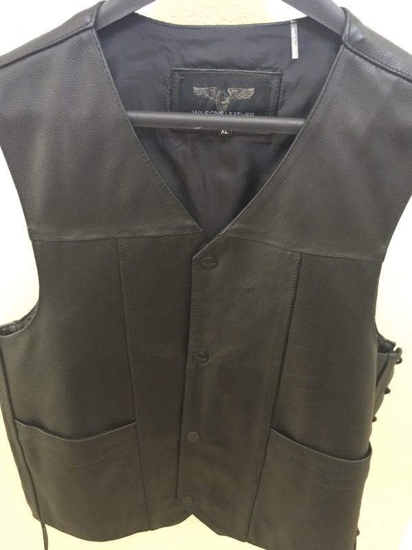 Wilsons leather motorcycle vest