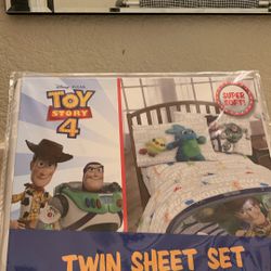 Disney TOY STORY 4 TWIN SHEETS SET SUPER SOFT  1 Flat Sheet, Fitted Sheet, 1 Standard Pillowcase Super Soft