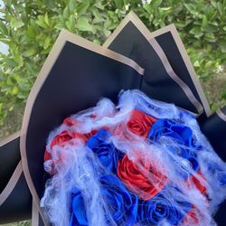 Handmade eternal roses for halloween