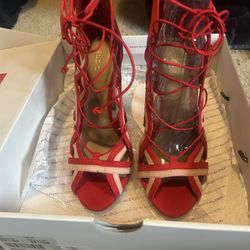 Size 8.5 Red And pink Heels