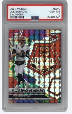 2022 Mosaic Joe Burrow Swagger PSA 10