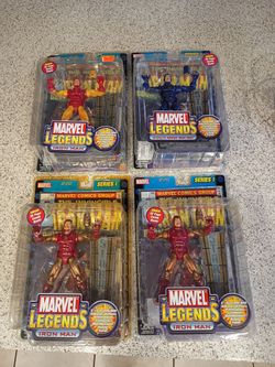 Toybiz Marvel Legends iron Man series 1 classic, stealth, gold variant lot