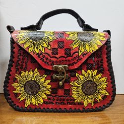 💥 Leather 🌻 Purse Handmade 💥 