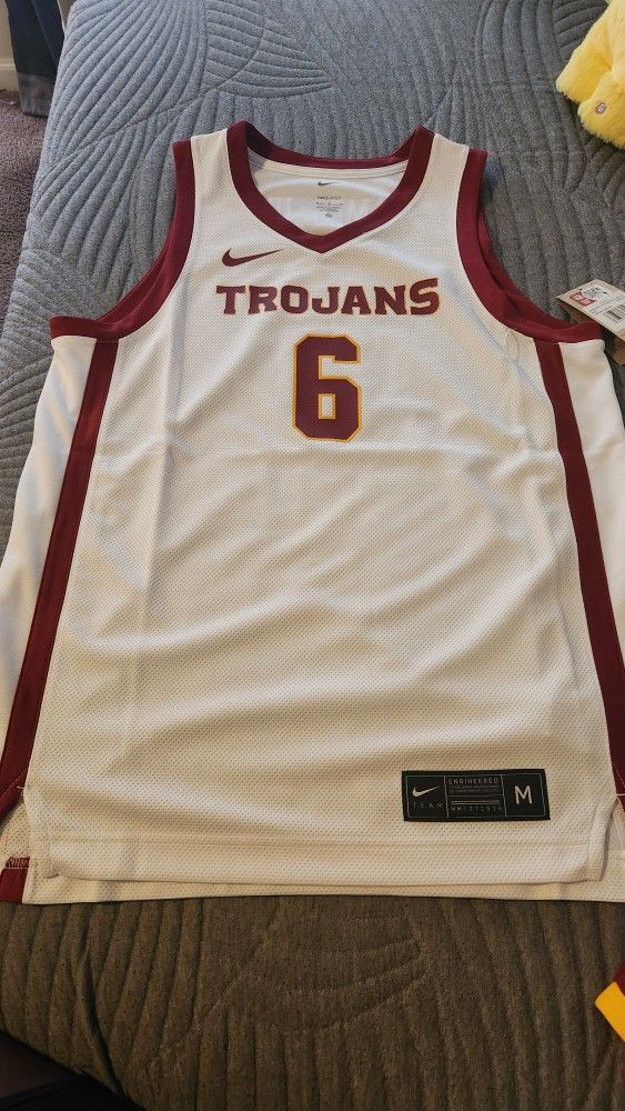 Bronny James USC Trojans Nike Basketball Jersey - White