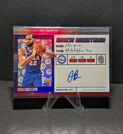 Johni Broome rookie autograph card