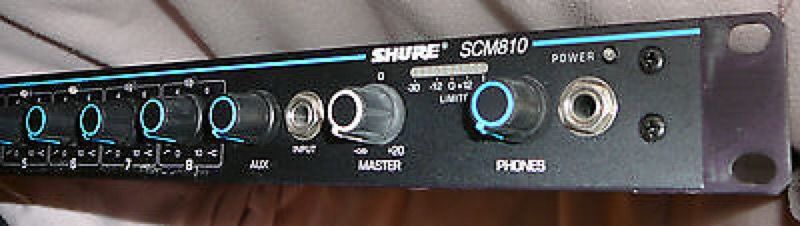 Shure SCM810 8-Channel Microphone Mixer