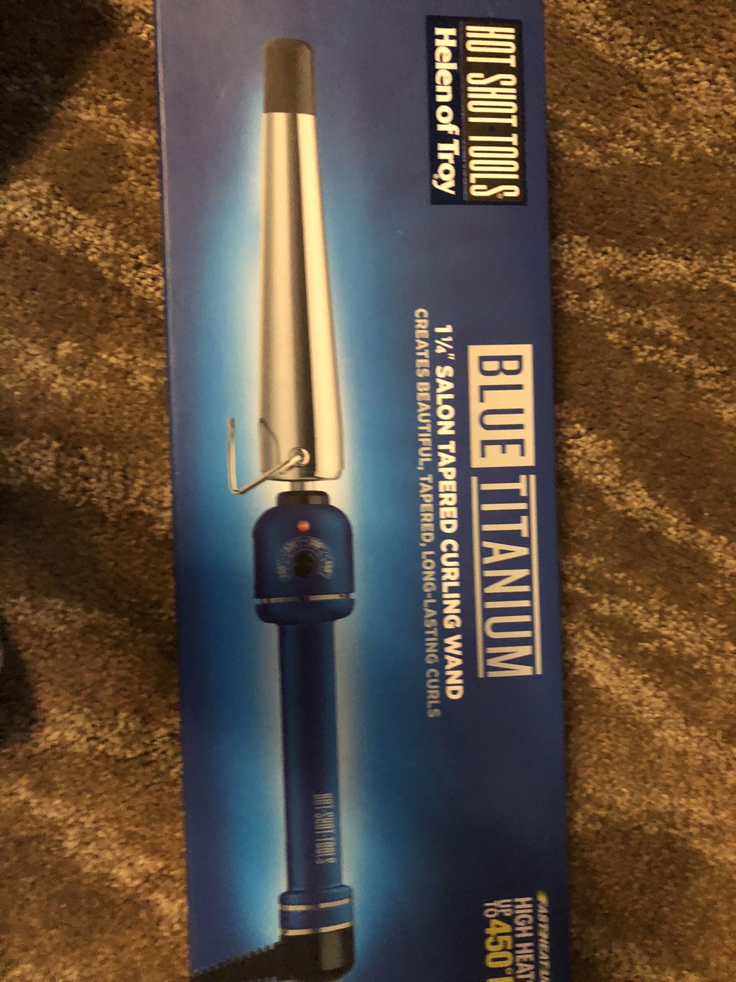 Helen of Troy blue titanium curling wand