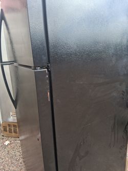 Black Top-Freezer Refrigerator