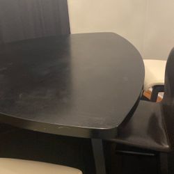 Counter Height Table, Chairs And Bench