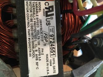 Motor for either a whirlpool washer or dryer.
