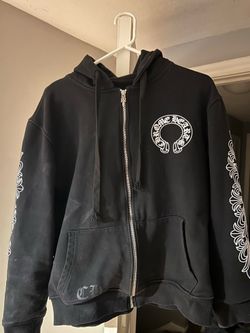 Chrome Hearts Black Zip-Up Hoodie