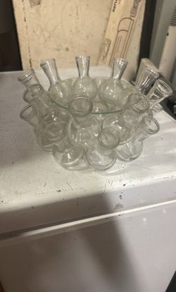 Vintage Bud Vase For Table Decoration - Glass