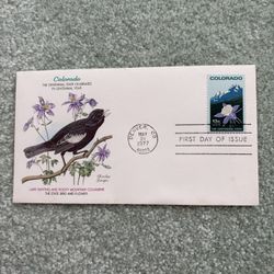 1977 First Day Of Issue Cover Colorado’s Centennial Featuring 13¢ Stamp #1711