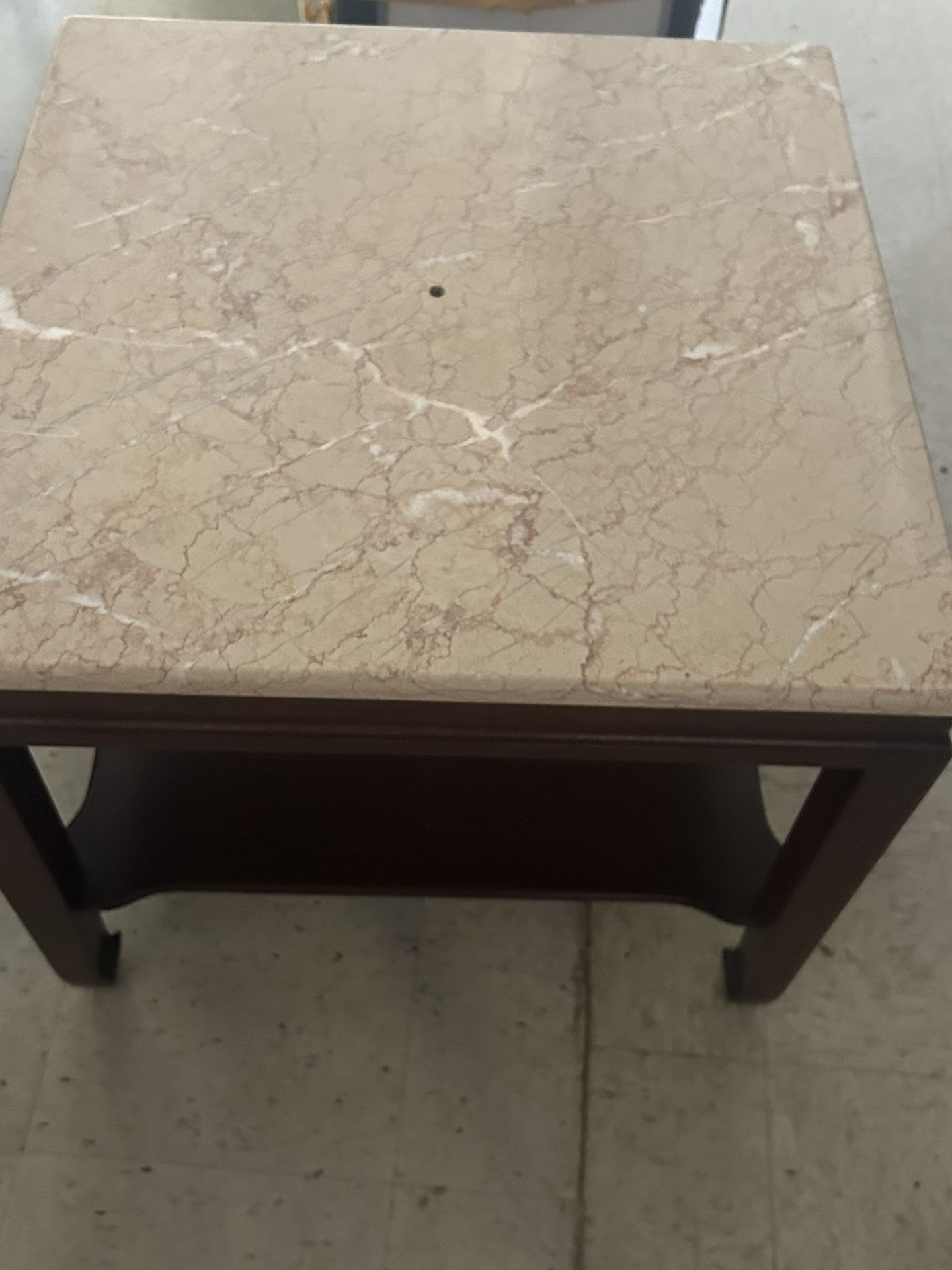 2 Marble Too End Tables