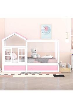 Twin House Bed with Drawer