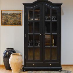 Black Arched Cabinet 