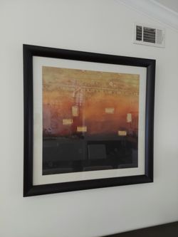 Sunset colors abstract painting