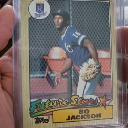 Bo Jackson 1987 Topps Rookie Baseball Card 
