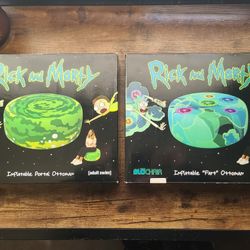 Rick and Morty inflatable ottoman/chair