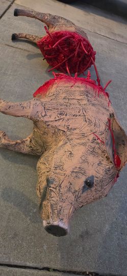 Halloween pig prop