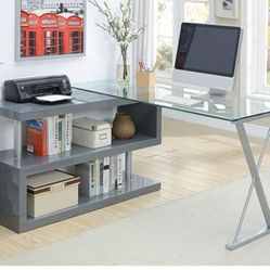 Brand New Grey Modern Style Office Desk