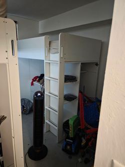 Loft bed with built-in desk