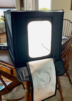 Photo Studio Light Box Dimmable 3000K-6500K, Foldable