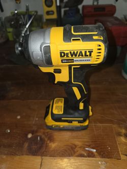 DEWALT IMPACT DRILL 20V MAX.  WITH SUPERSTACK BATTERY AMD CHARGER