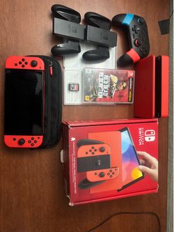 Limited edition Mario red Nintendo switch OLED