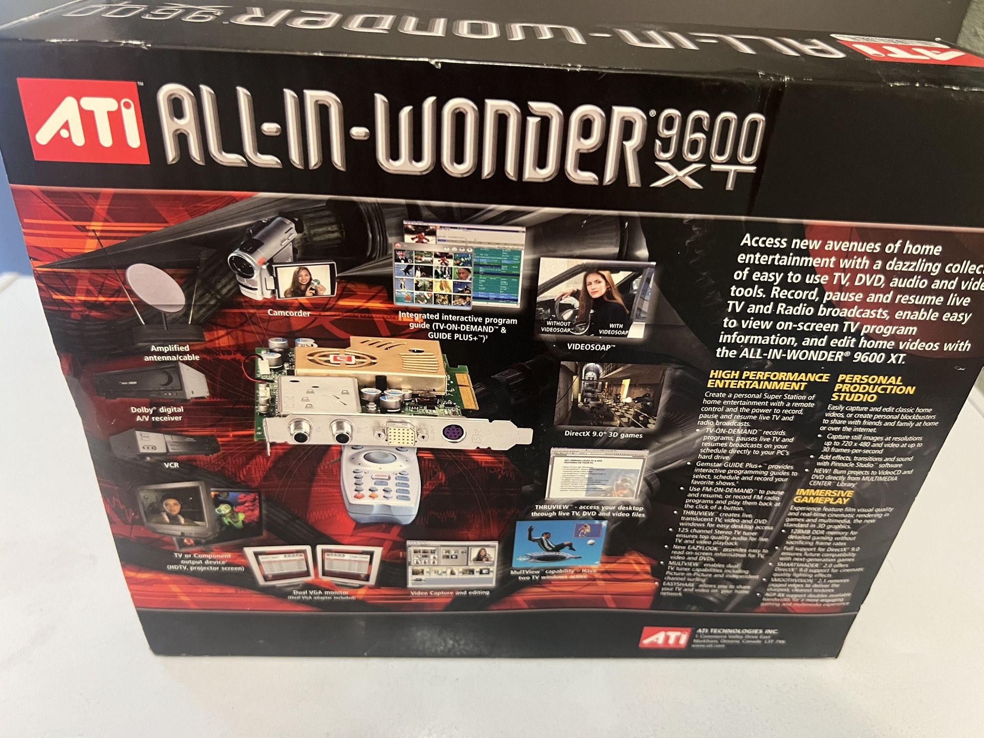 OEM ATI Radeon 9600 Pro 64 MB DDR Video Card 109-9C19-11-ZM