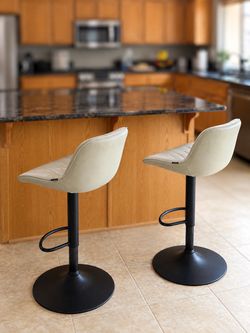 2 swivel adjustable barstools- $45 ea or $75 for both