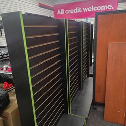 Set Of 4 Display Fixtures Slat Wall For $100 Each 