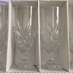 24% Lead Crystal Dublin 12 Piece Ice Tea Set By Godinger