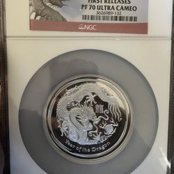 5oz SILVER COIN CERTIFIED