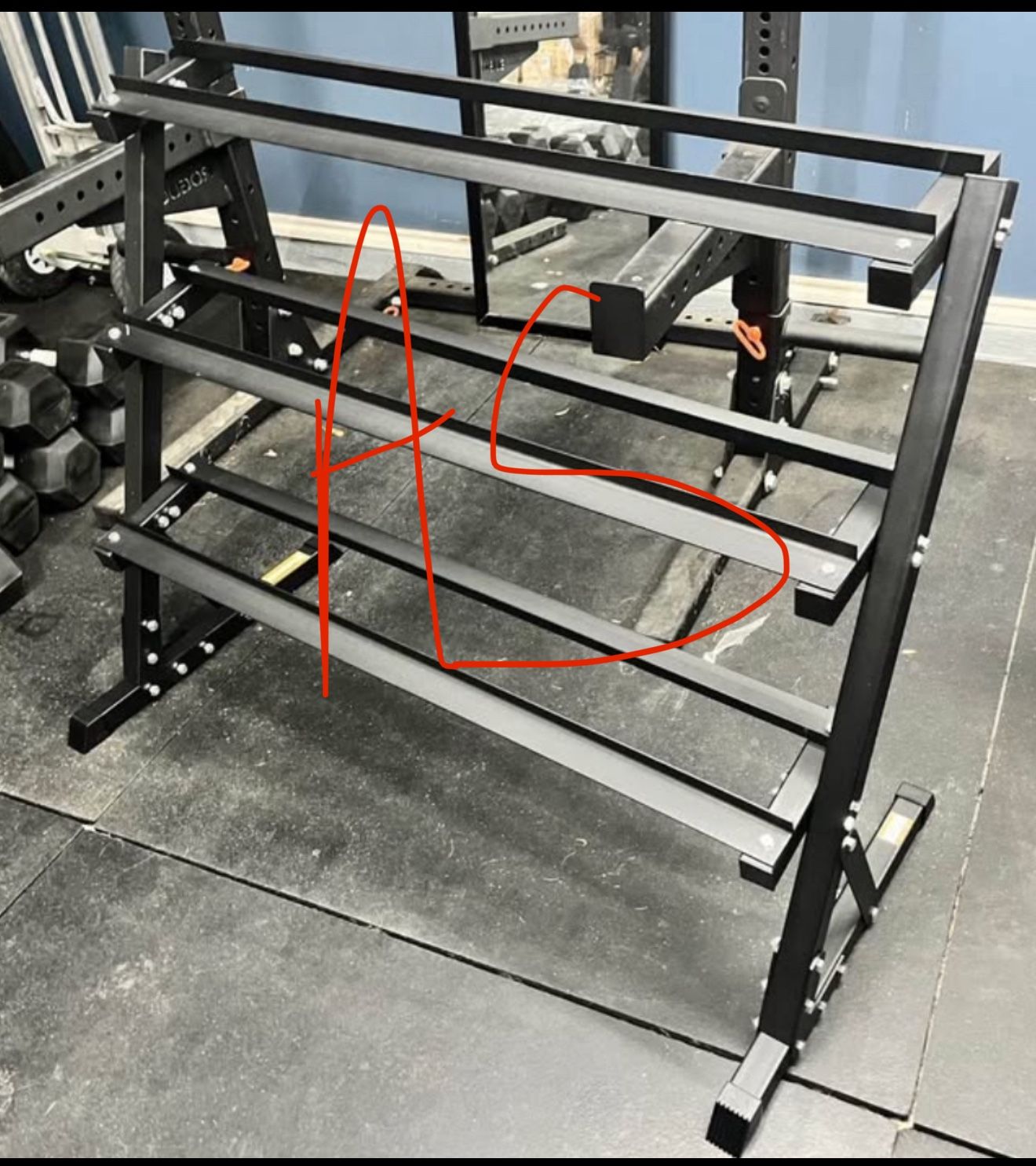 dumbbell weight rack (new)