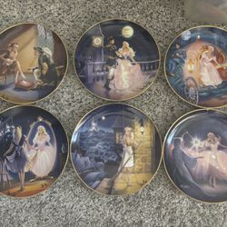 Cinderella Plate Collection With Stand  - Birthday Girl Collectible