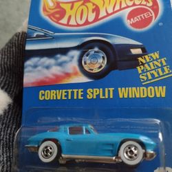 Hot Wheels Vintage Corvette Split Window Blue 34 Year Old Hot Wheel. Cash Porch Pickup Redmond 