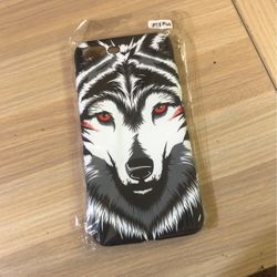 iPhone 7/8 Plus Grey Wolf Phone Case Rubber Mobile Case 