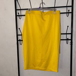 Yellow Pencil Skirt