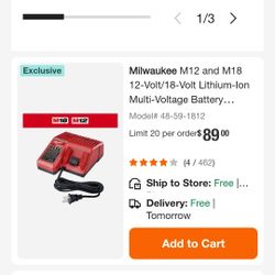 Milwaukee Charger And CP2.0 Battery 