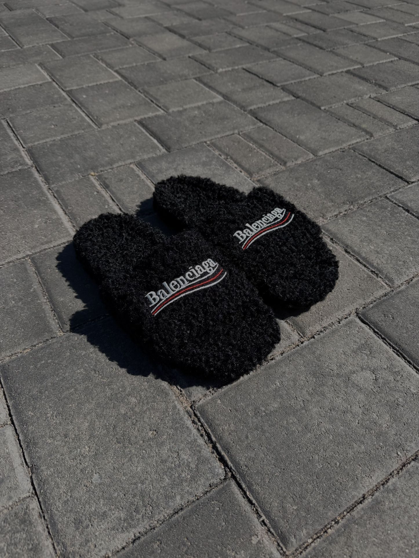 Balenciaga Fur Slides