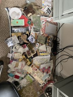 LOT OF SCRAPBOOKING STUFF HUGEE