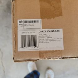 Dbrx1 Sound Bar With Dsw2 Subwoofer